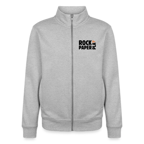 Bingo? Bingo! Unisex Sweatshirt-Jacke aus Bio-Baumwollgemisch - heather grey