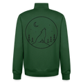 Trust No One, unisex Sweatshirt-Jacke aus Bio-Baumwollgemisch - bottle green