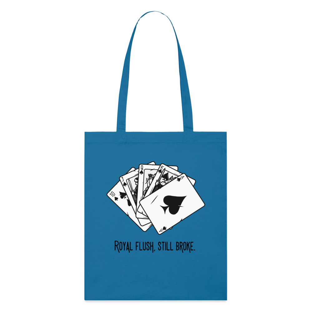 Royal Flush Broke,  Stoffbeutel aus Bio-Baumwolle - royal blue