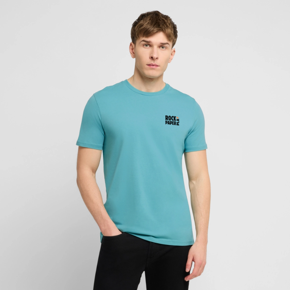 Space Frontier, unisex T-Shirt aus Bio-Baumwolle - Pastelltürkis