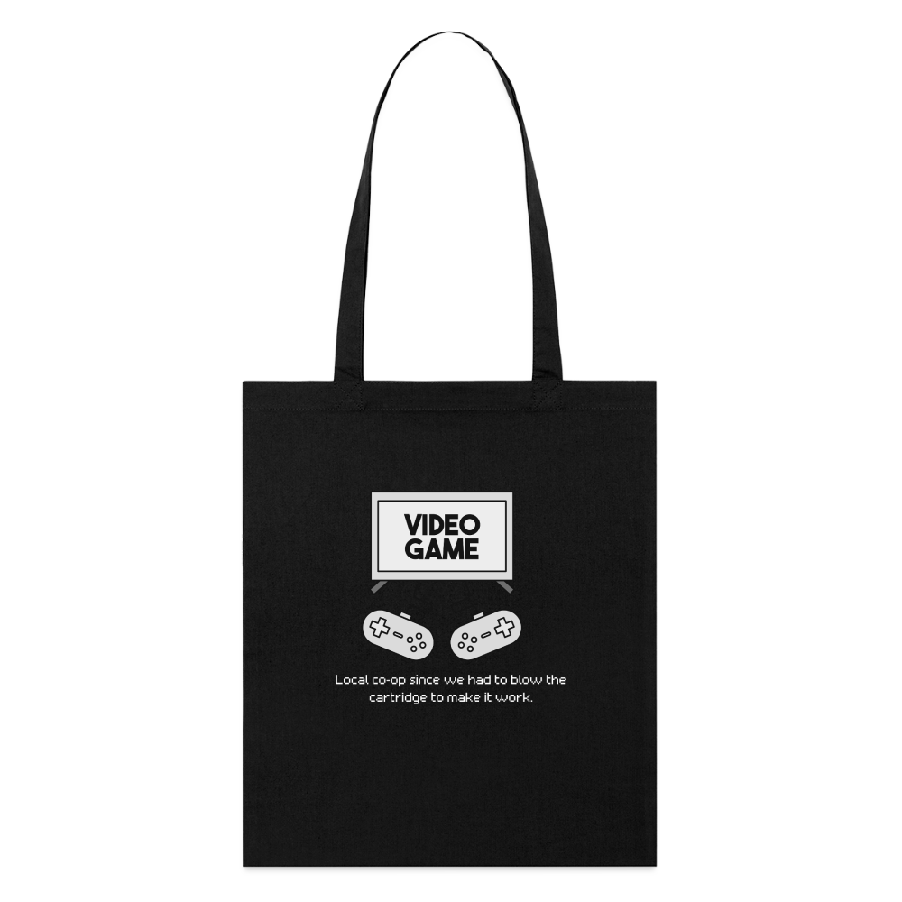 Blow the Cartridge, Stoffbeutel  aus Bio-Baumwolle - black