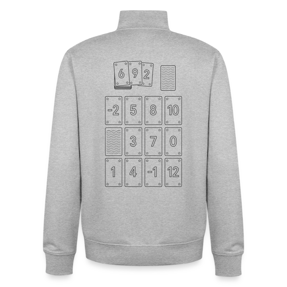 Low Wins, unisex Sweatshirt-Jacke aus bio-Baumwolle - heather grey