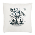 Roll. Play. Believe. - Sofakissen mit Füllung 44 x 44 cm - Naturweiß 