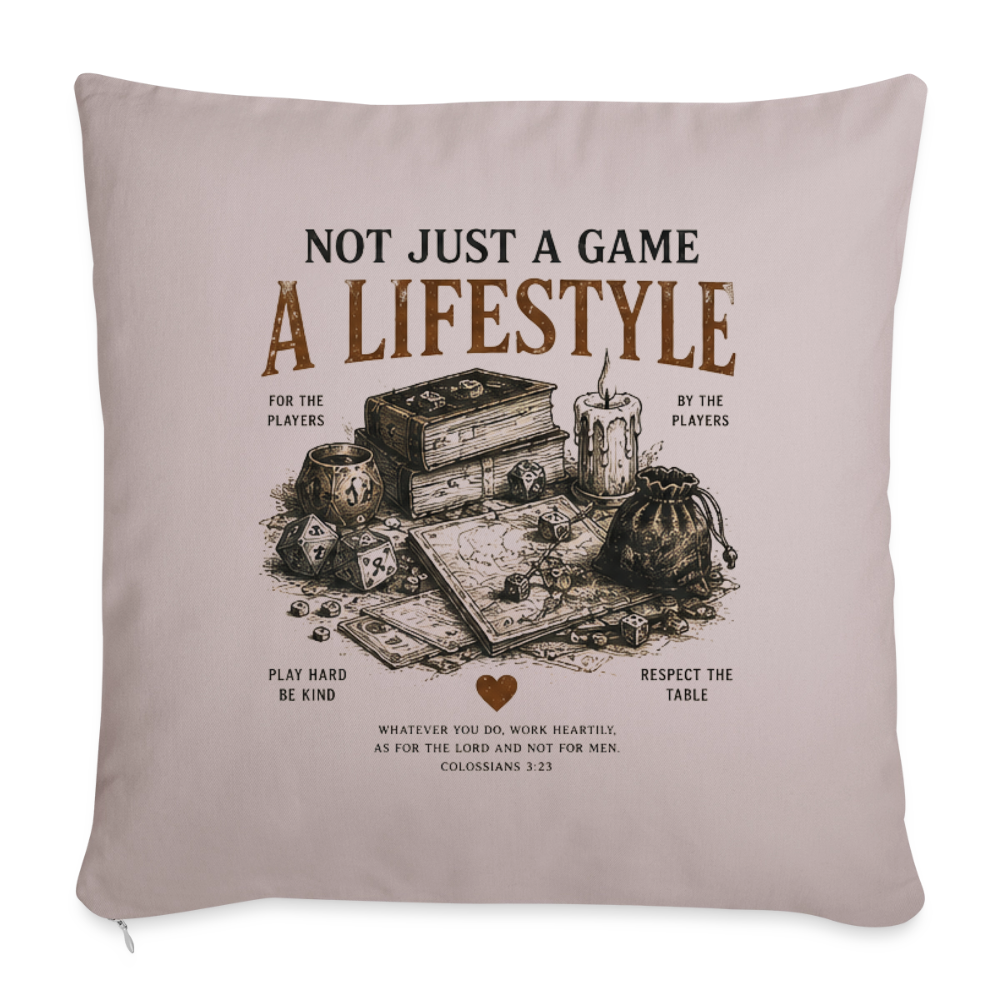 Not Just A Game - Sofakissen mit Füllung 44 x 44 cm - helles Taupe