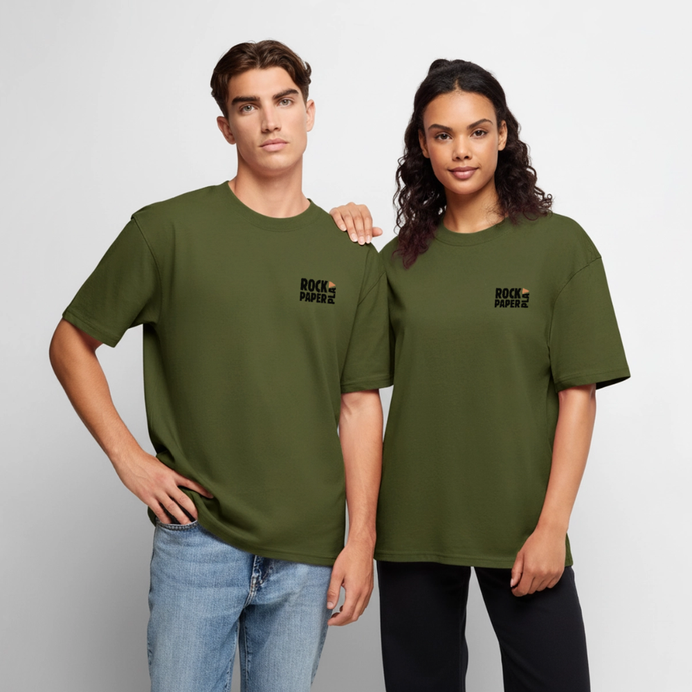 Good Games Only, Oversized unisex T-Shirt aus Bio-Baumwolle - Khaki