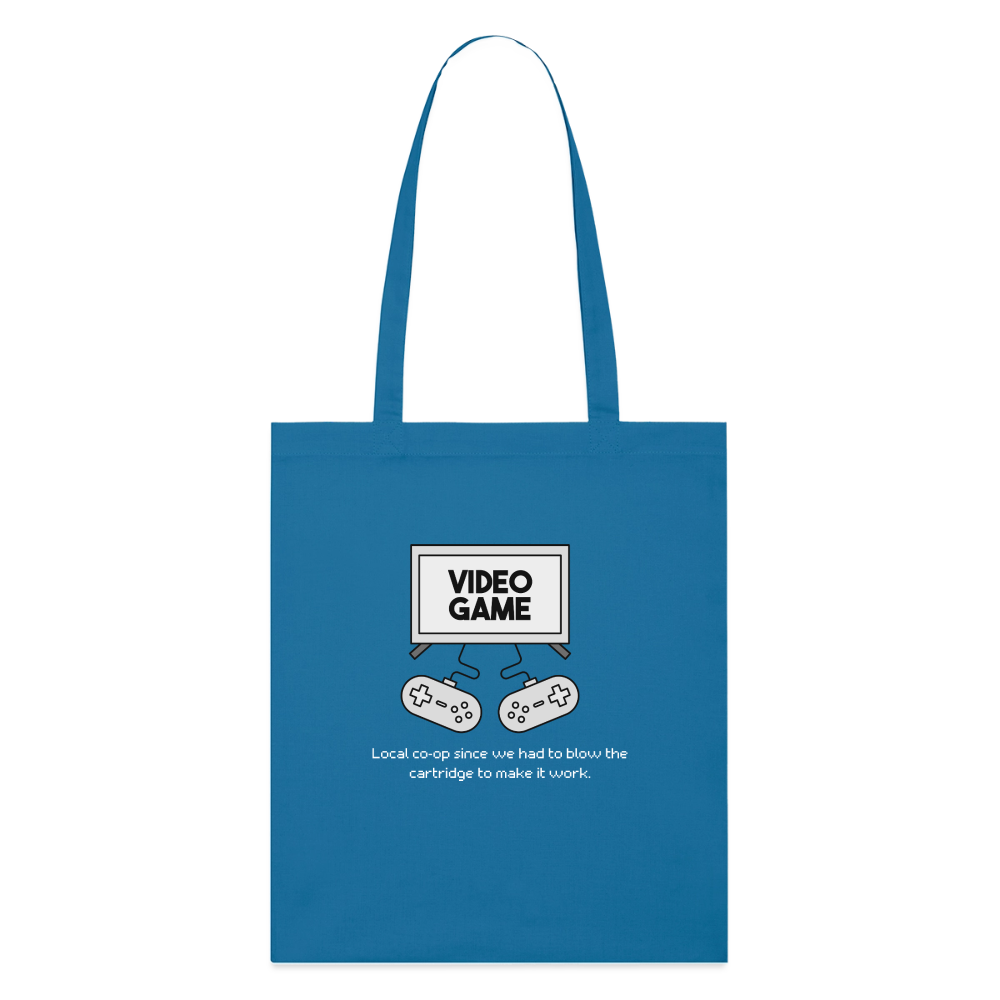 Blow the Cartridge, Stoffbeutel  aus Bio-Baumwolle - royal blue