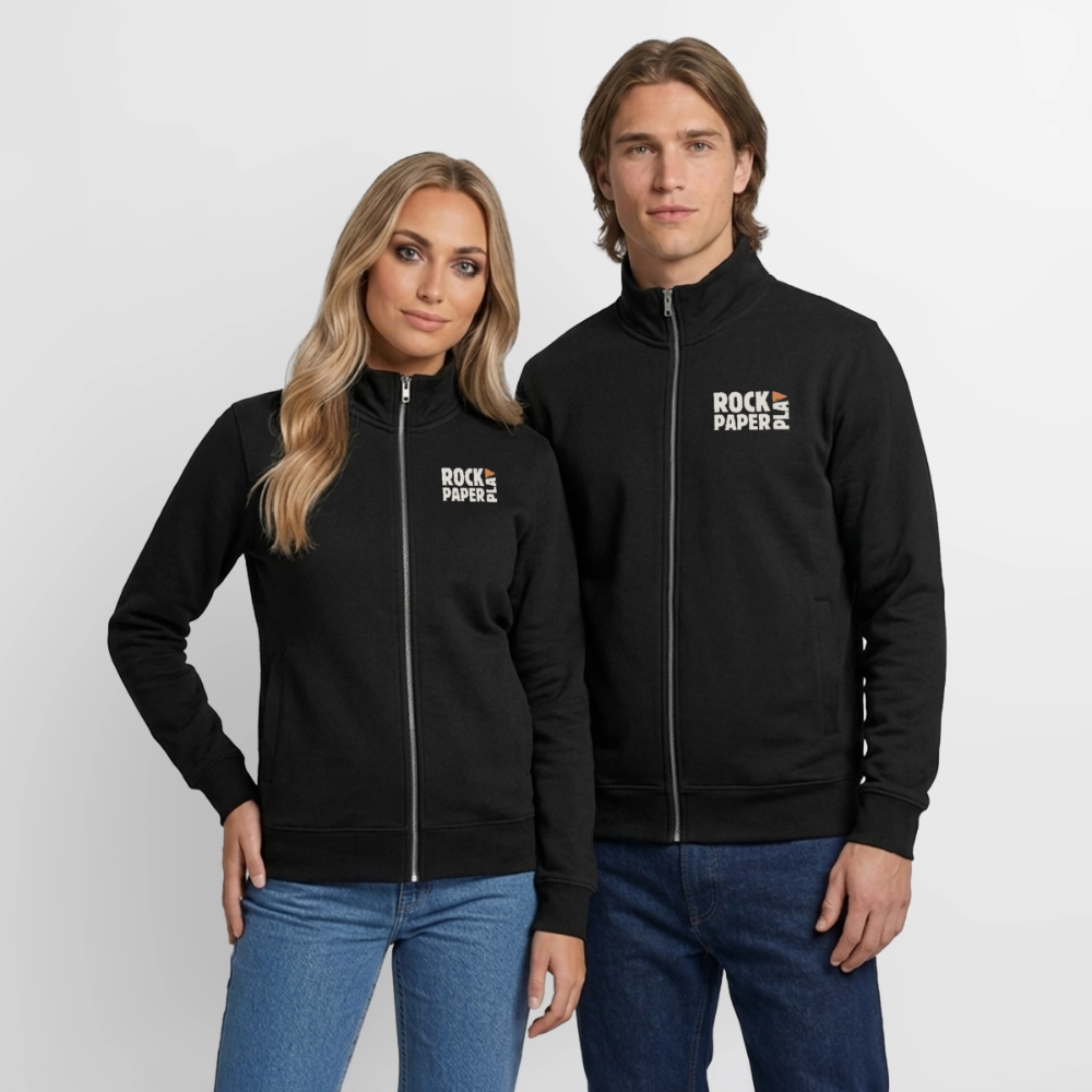 Good Games Only - unisex Sweatshirt-Jacke aus Bio-Baumwollgemisch - Schwarz