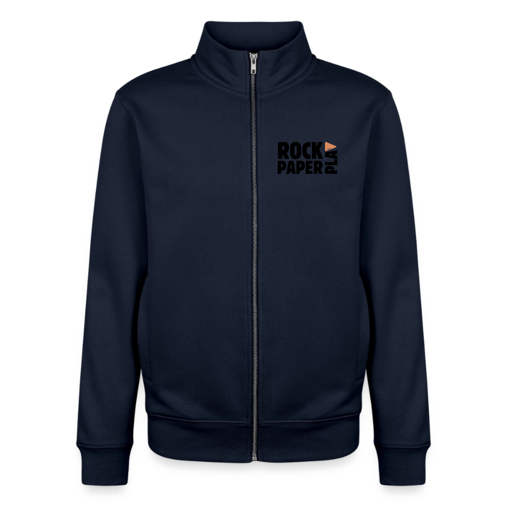 Blow the Cartridge, unisex Sweatshirt-Zipper aus Bio-Baumwollgemisch - navy