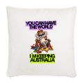 Keeping Australia - Sofakissen mit Füllung 44 x 44 cm - Naturweiß 