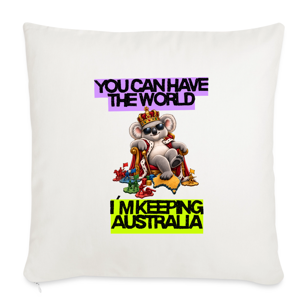 Keeping Australia - Sofakissen mit Füllung 44 x 44 cm - Naturweiß 