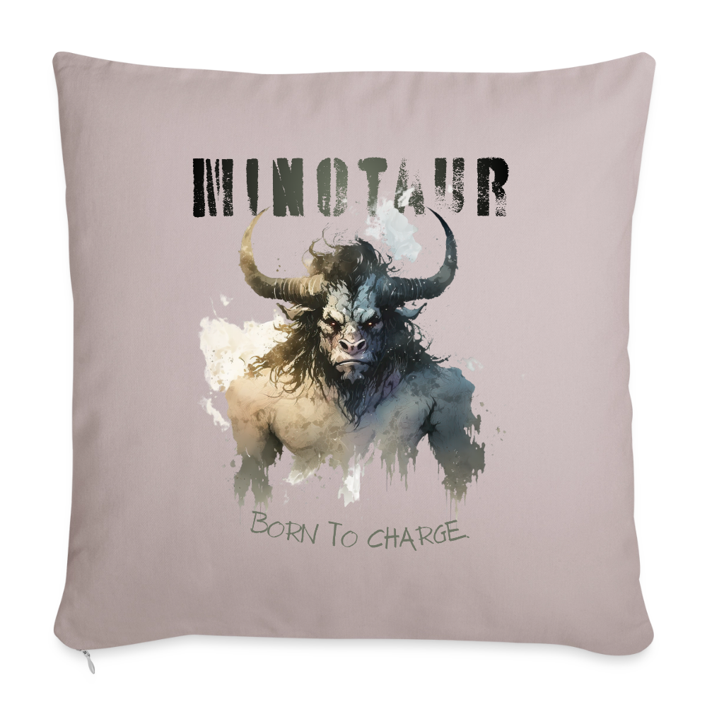 Minotaur – Born to Charge - Sofakissen mit Füllung 44 x 44 cm - helles Taupe