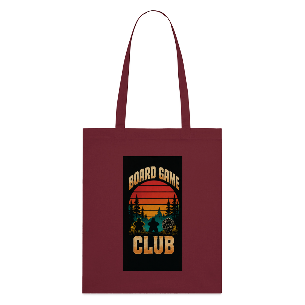 Board Game Club, Stoffbeutel aus Bio-Baumwolle - Burgunderrot