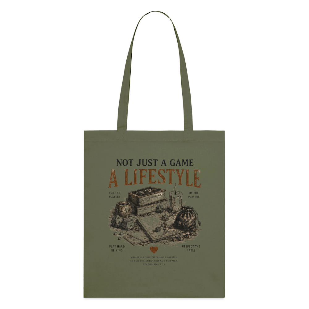 Not Just A Game, Stoffbeutel aus Bio-Baumwolle - Khaki