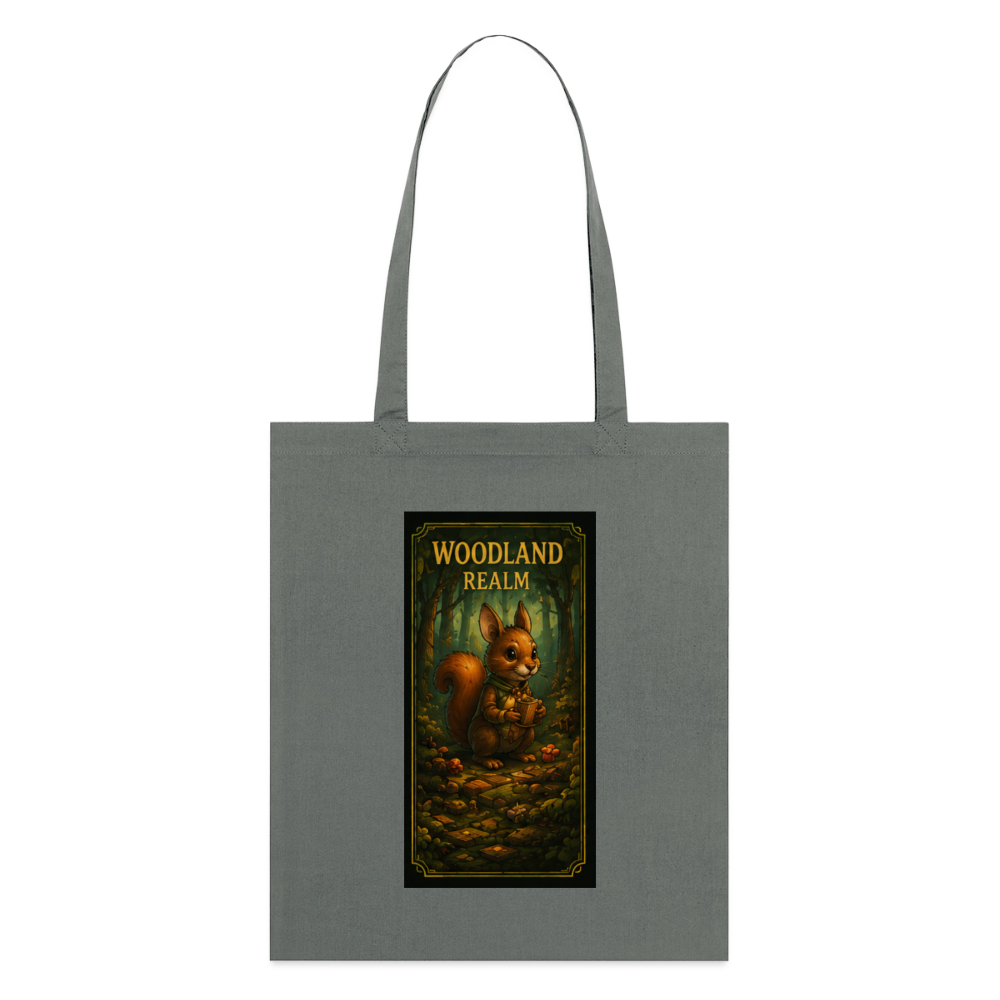 Woodland Realm, Stoffbeutel aus Bio-Baumwolle - Anthrazit