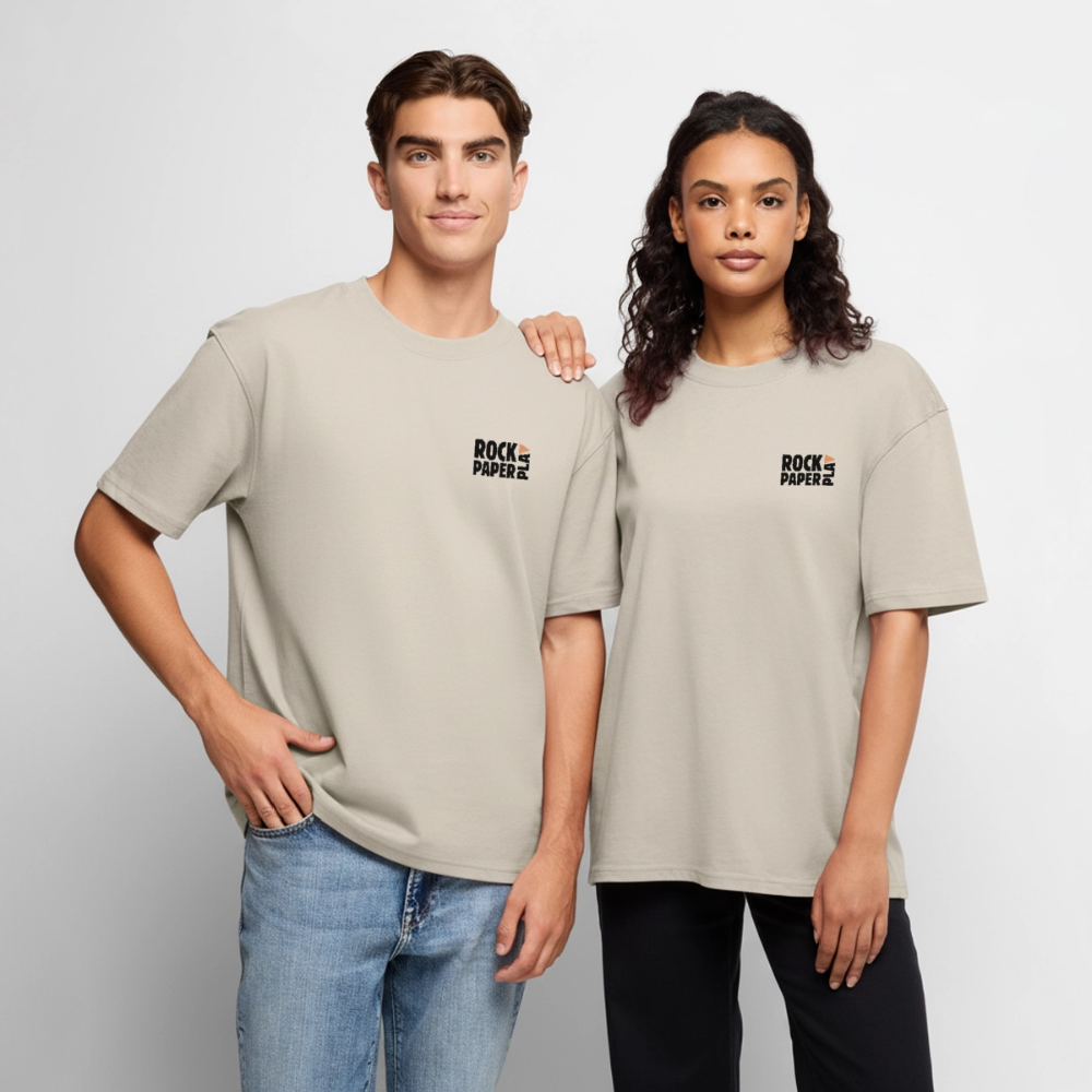 Good Games Only, Oversized unisex T-Shirt aus Bio-Baumwolle - Beige