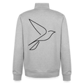Take Flight, unisex Sweatshirt-Jacke aus Bio-Baumwollgemisch - heather grey