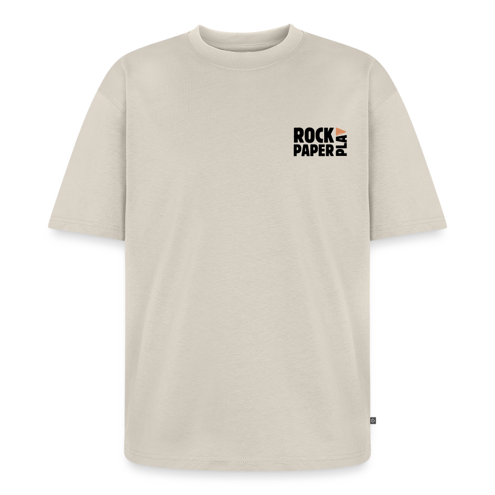 Good Games Only, Oversized unisex T-Shirt aus Bio-Baumwolle - Beige