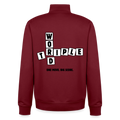 Every Letter Counts, unisex Sweatshirt-Jacke aus Bio-Baumwollgemisch - burgundy