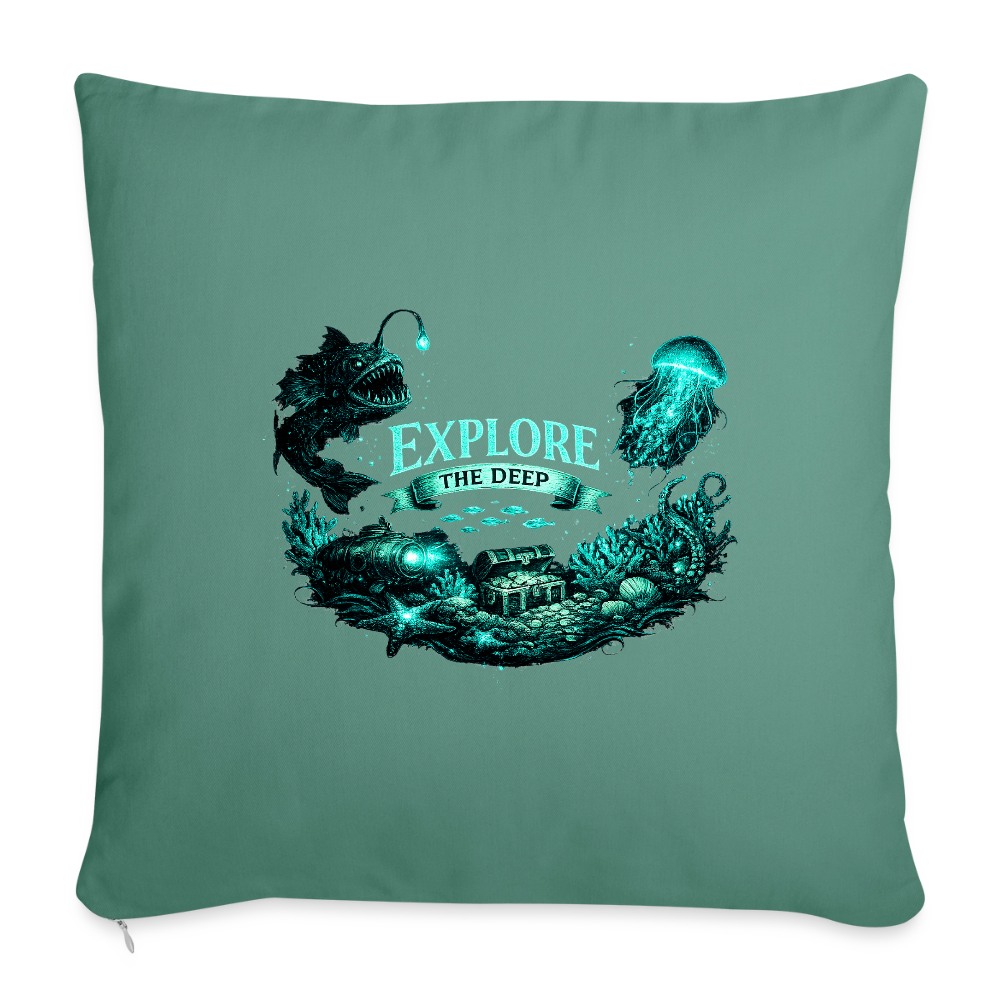 Bioluminescent Ocean - Sofakissen mit Füllung 44 x 44 cm - Tanngrün