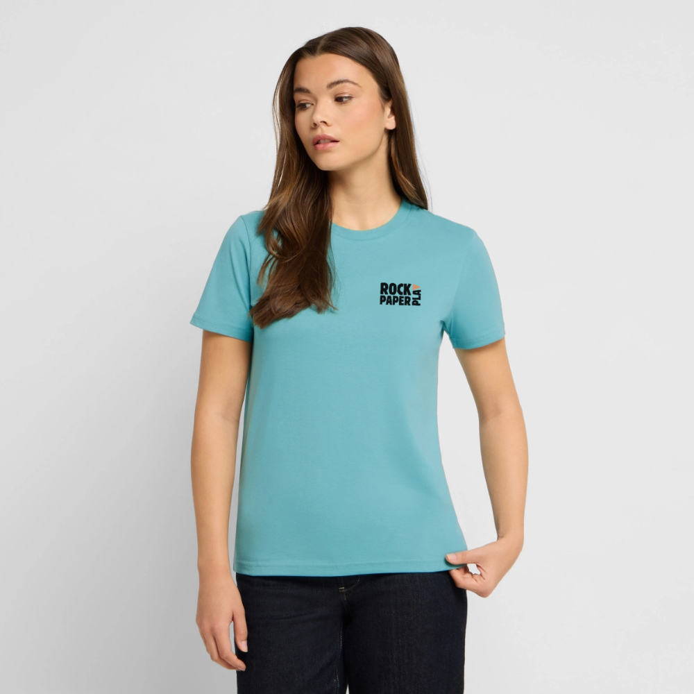 Space Frontier, unisex T-Shirt aus Bio-Baumwolle - Pastelltürkis