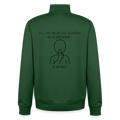 Stille-Post-Algorithmus, unisex Sweatshirt-Jacke aus Bio-Baumwollgemisch - bottle green