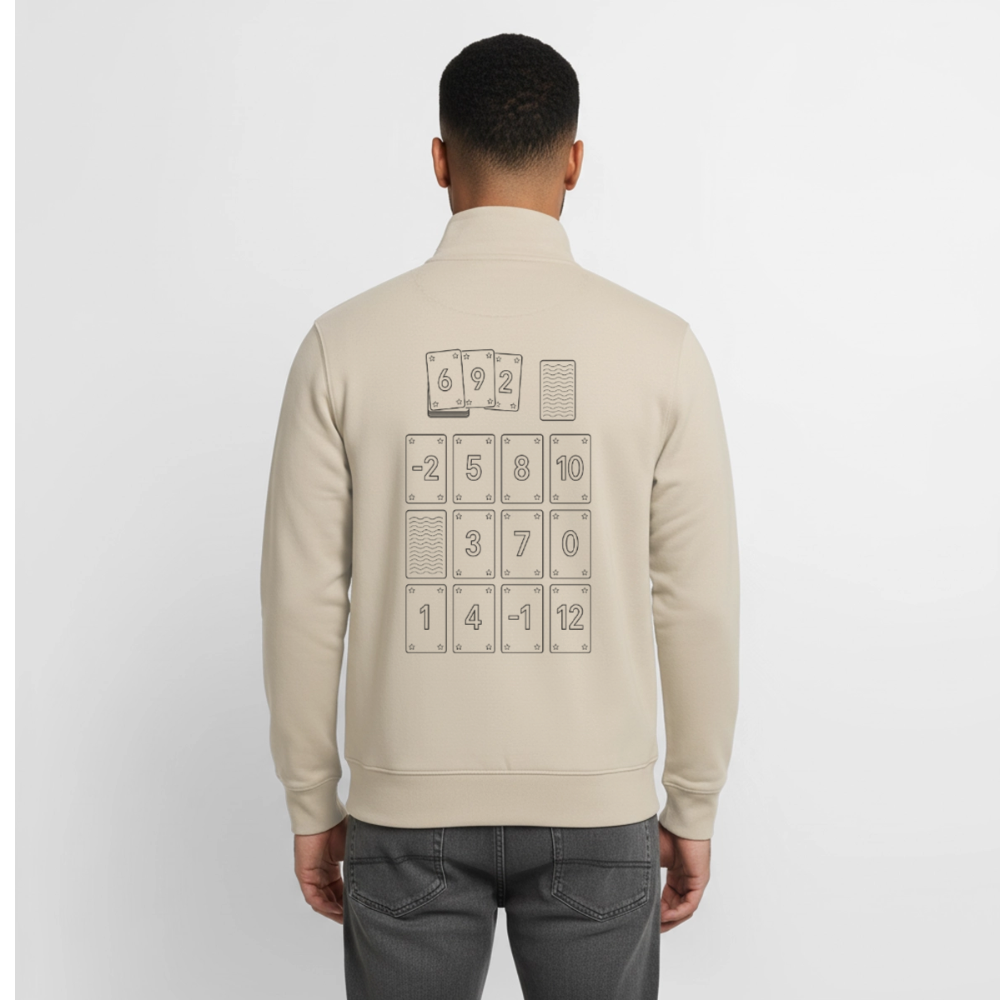 Low Wins, unisex Sweatshirt-Jacke aus bio-Baumwolle - desert dust