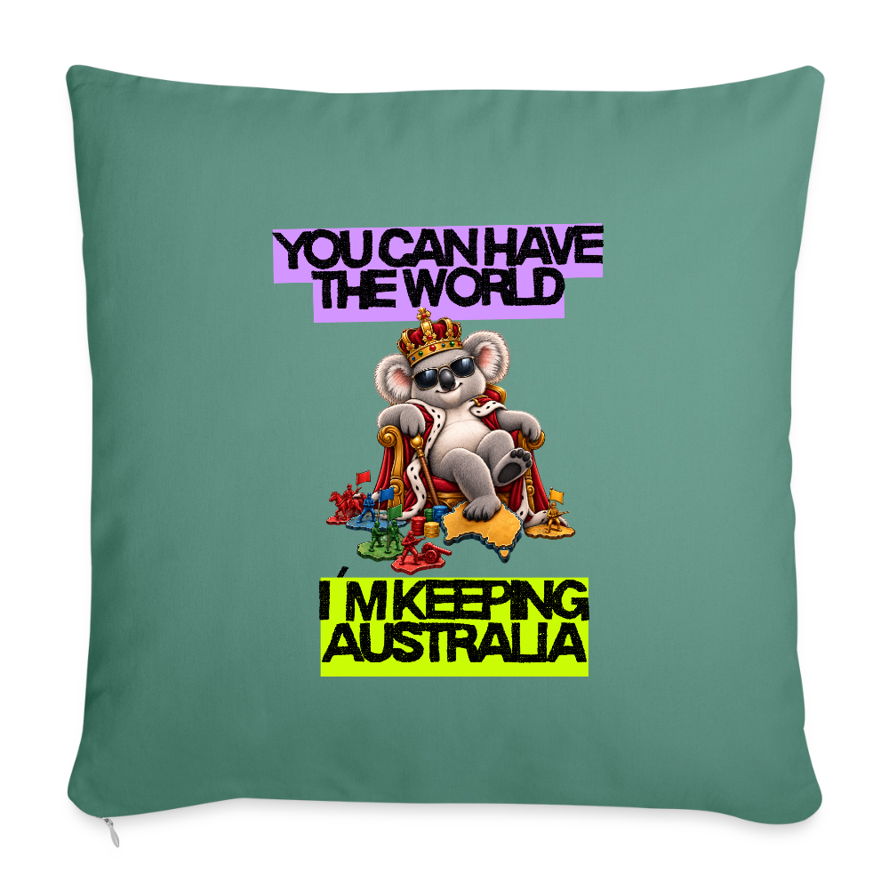 Keeping Australia - Sofakissen mit Füllung 44 x 44 cm - Tanngrün