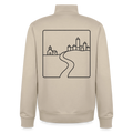Place & Connect, unisex Sweatshirt-Jacke aus Bio-Baumwollgemisch - desert dust