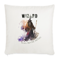 Wizard – Books Before Battles -  Sofakissen mit Füllung 44 x 44 cm - Naturweiß 
