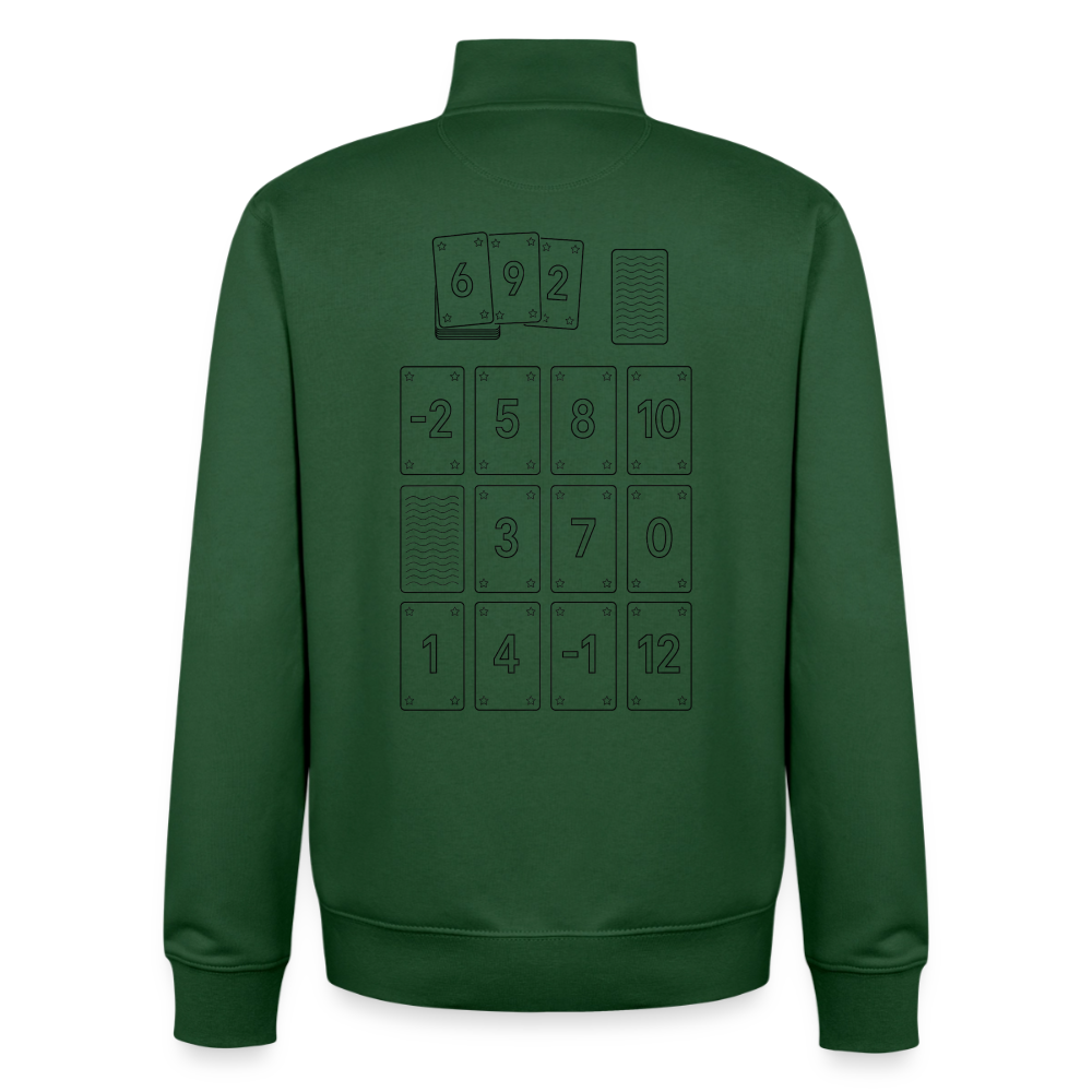 Low Wins, unisex Sweatshirt-Jacke aus bio-Baumwolle - bottle green