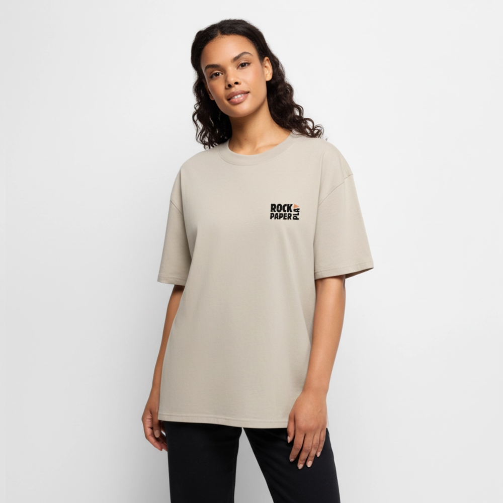 Good Games Only, Oversized unisex T-Shirt aus Bio-Baumwolle - Beige