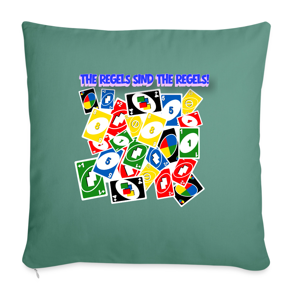 The Regels sind the Regels! - Sofakissen mit Füllung 44 x 44 cm - Tanngrün