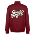 Game Night Classic, unisex Sweatshirt-Jacke aus Bio-Baumwollgemisch - burgundy