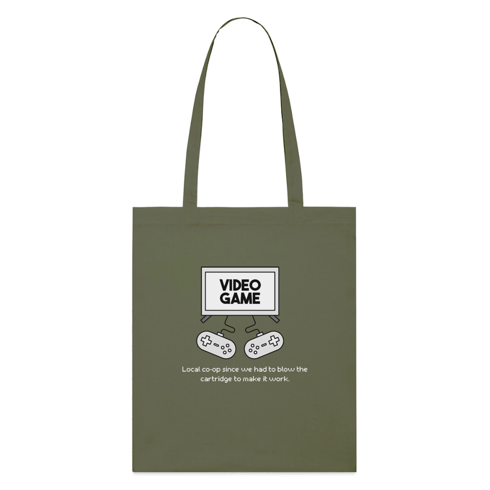 Blow the Cartridge, Stoffbeutel  aus Bio-Baumwolle - khaki