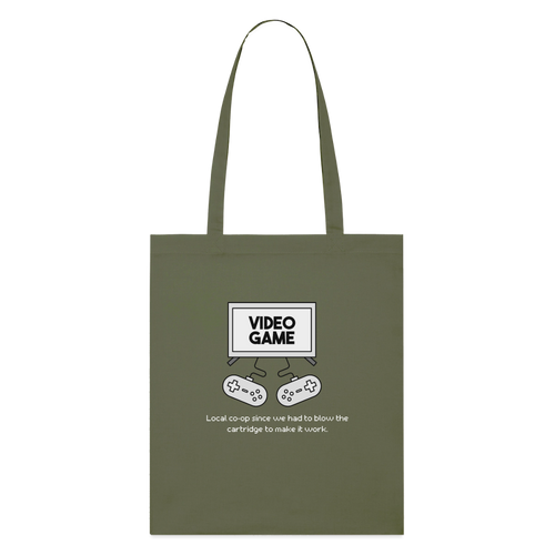 Blow the Cartridge, Stoffbeutel  aus Bio-Baumwolle - khaki