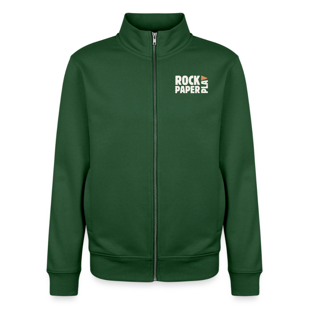 Good Games Only - unisex Sweatshirt-Jacke aus Bio-Baumwollgemisch - Flaschengrün