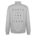 Guess the Year, unisex Sweatshirt-Jacke aus Bio-Baumwollgemisch - heather grey