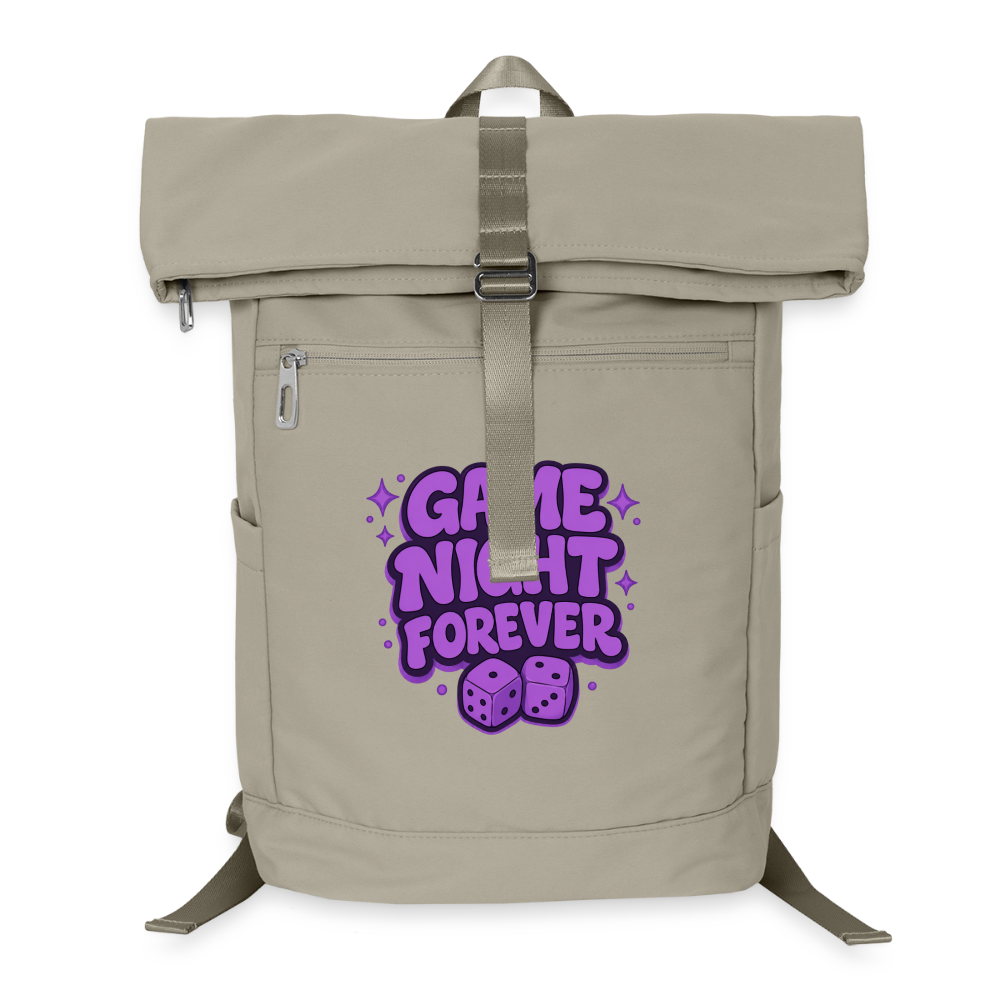 Game Night Forever! - Laptop-Rucksack - Sandbeige