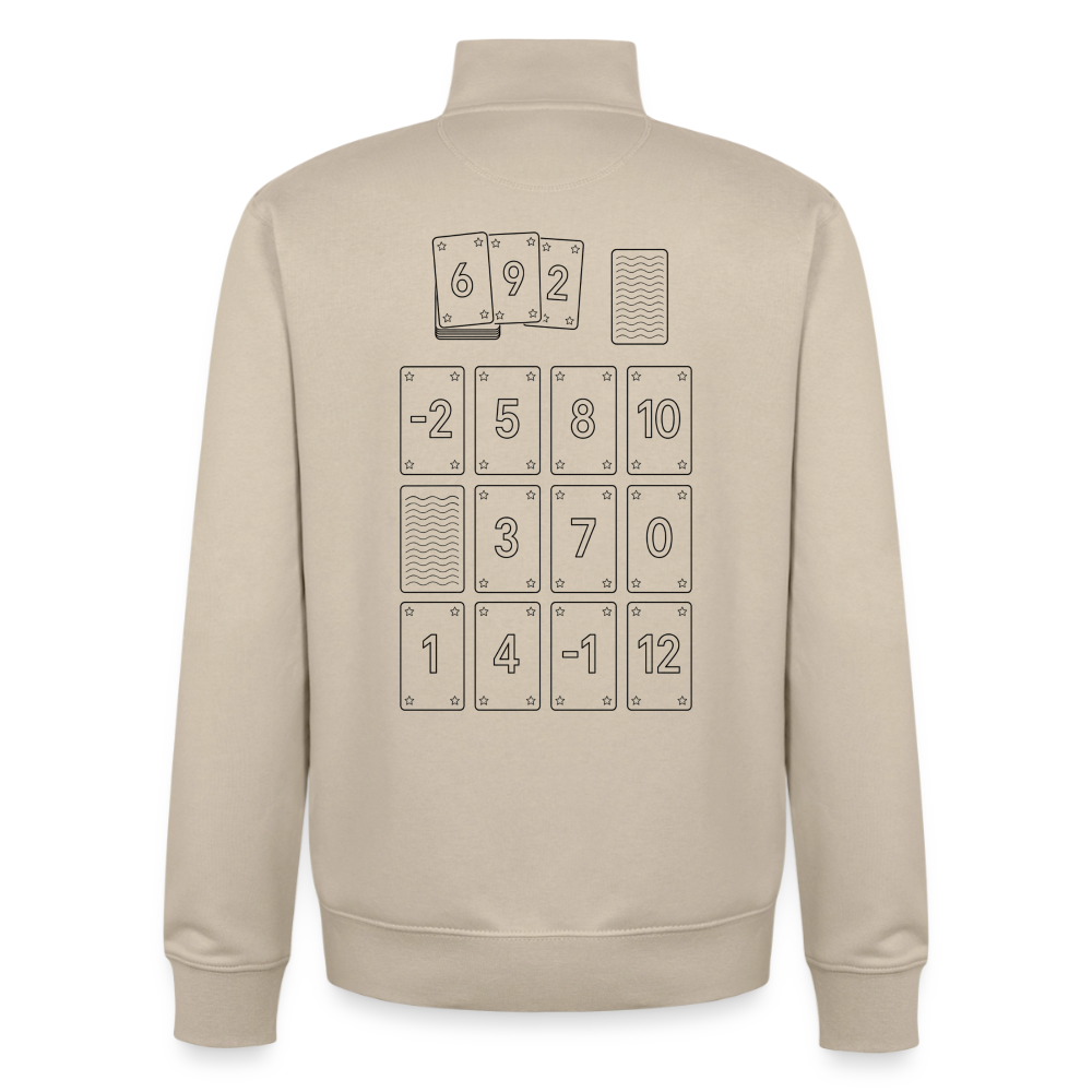 Low Wins, unisex Sweatshirt-Jacke aus bio-Baumwolle - desert dust