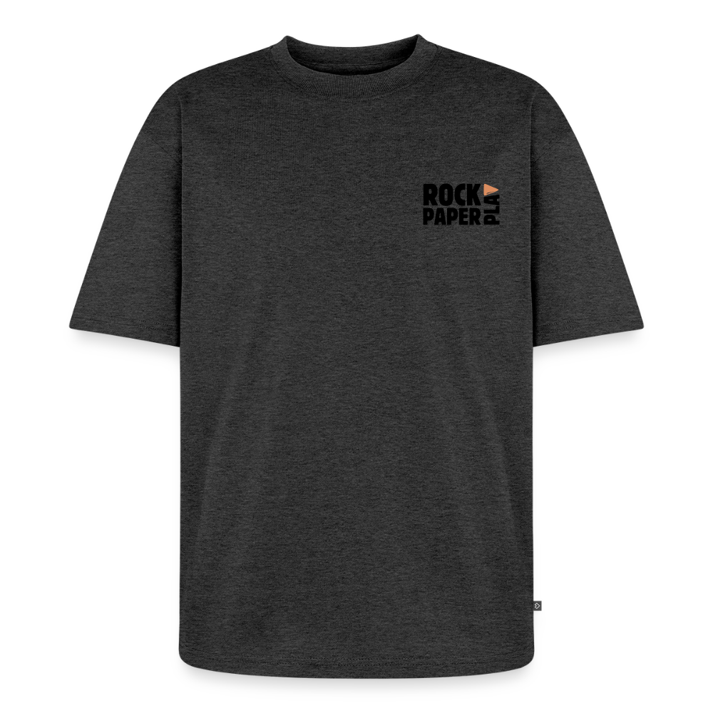 Good Games Only, Oversized unisex T-Shirt aus Bio-Baumwolle - Anthrazit meliert