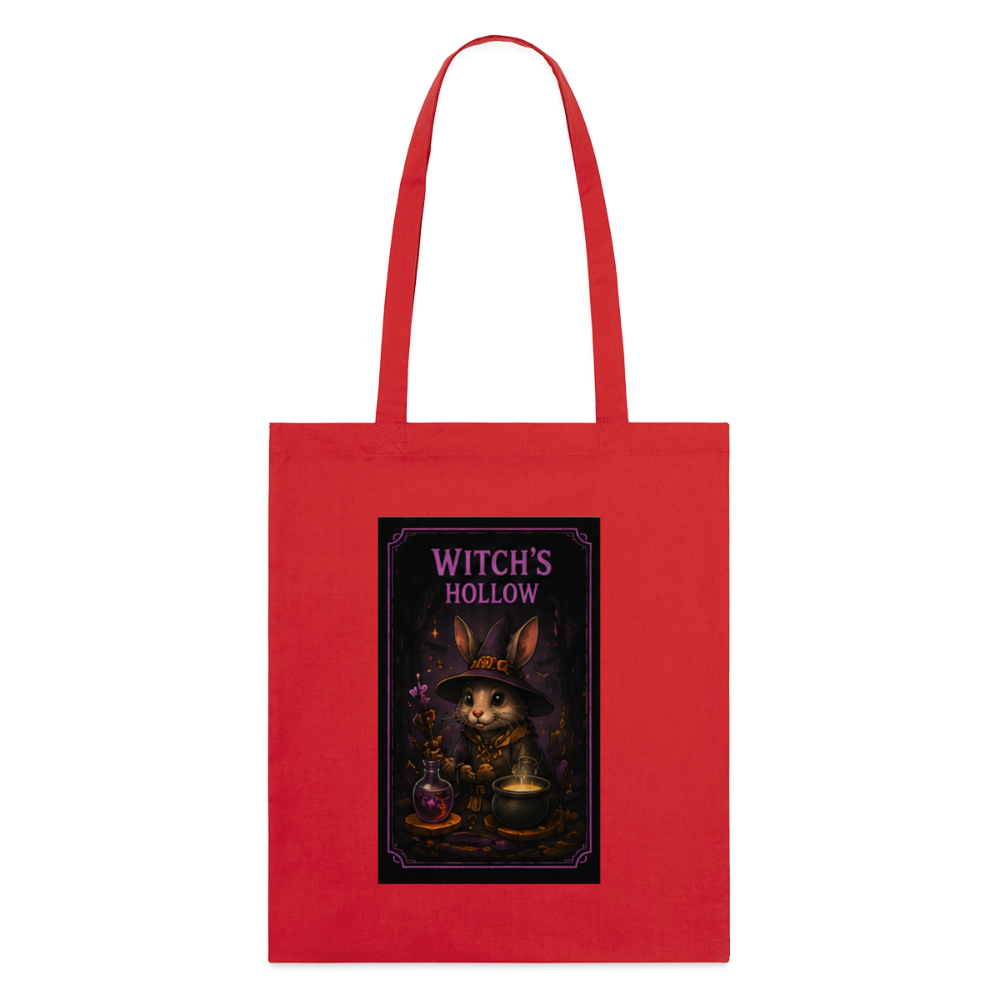 Witch´s Hollow, Stoffbeutel aus Bio-Baumwolle - Rot