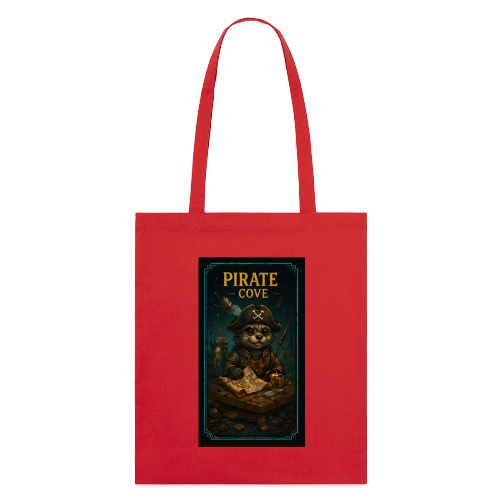 Pirate Cove, Stoffbeutel aus Bio-Baumwolle - Rot