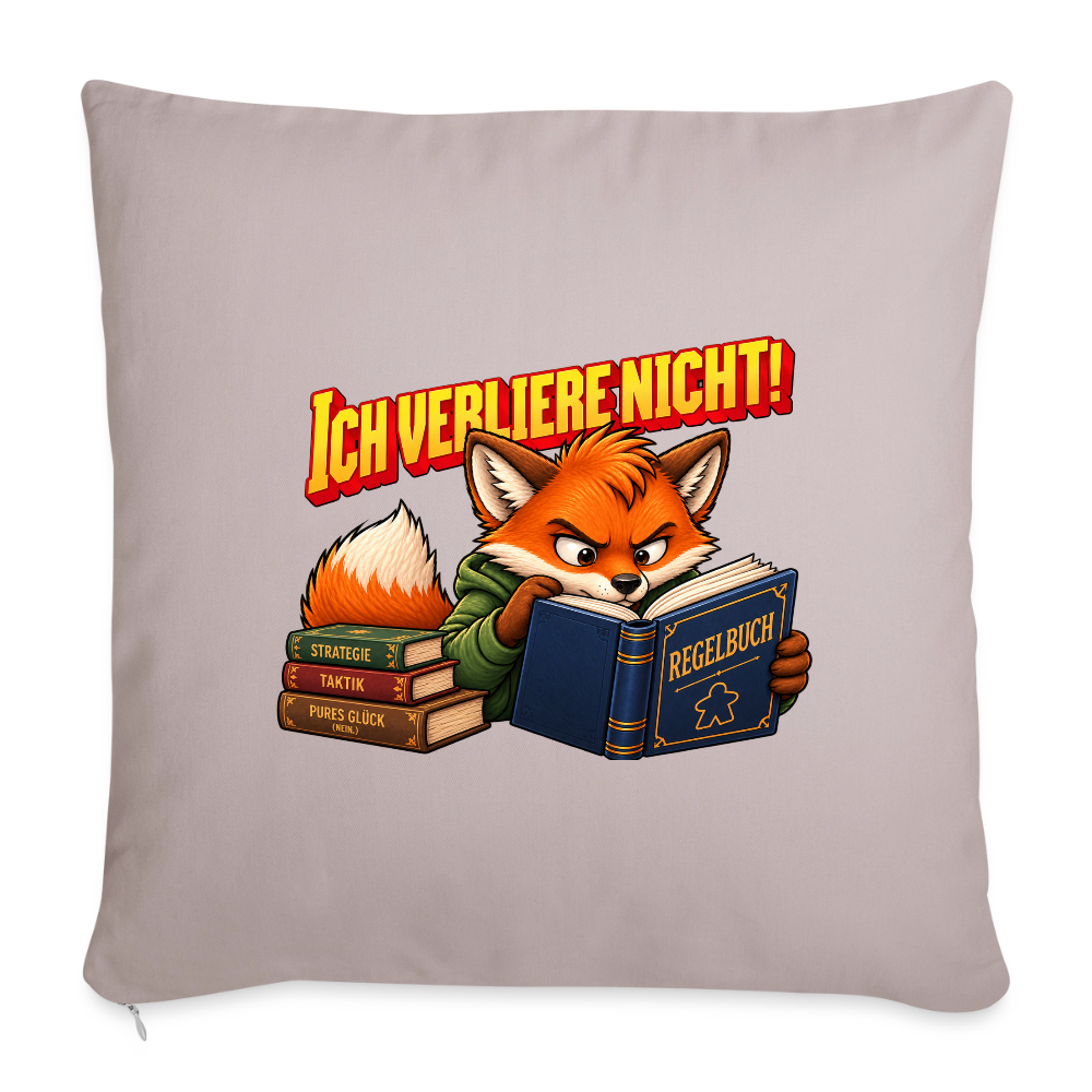 Ich verliere nicht! - Sofakissen mit Füllung 44 x 44 cm - helles Taupe