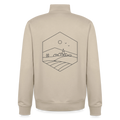 Settle & Build, unisex Sweatshirt-Jacke aus Bio-Baumwollgemisch - desert dust