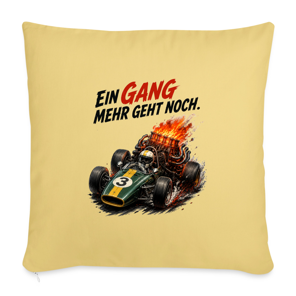 Ein Gang mehr - Sofakissen mit Füllung 44 x 44 cm - Hellgelb