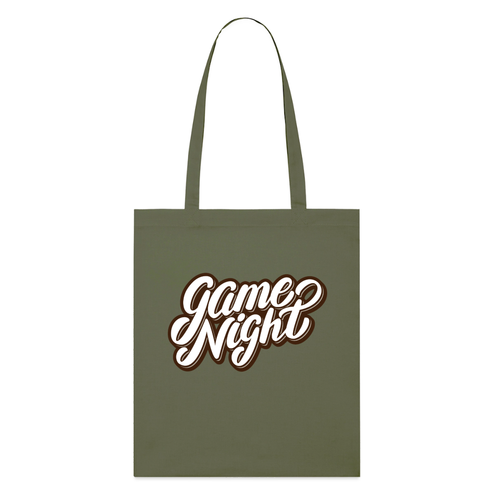 Game Night Classic, Stoffbeutel aus Bio-Baumwolle - khaki