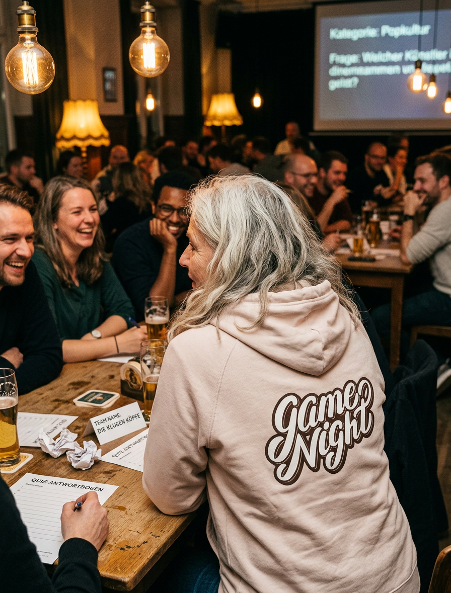 Game Night Classic, unisex Kapuzenpullover aus Bio-Baumwollgemisch