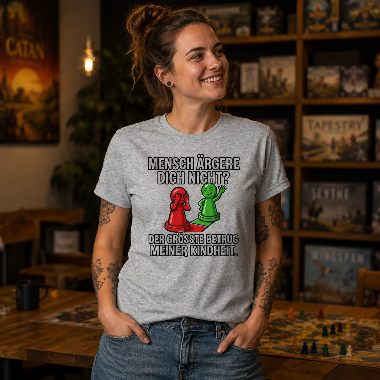 Mensch ärgere dich nicht? – Passiert. - Heavy Cotton T-Shirt