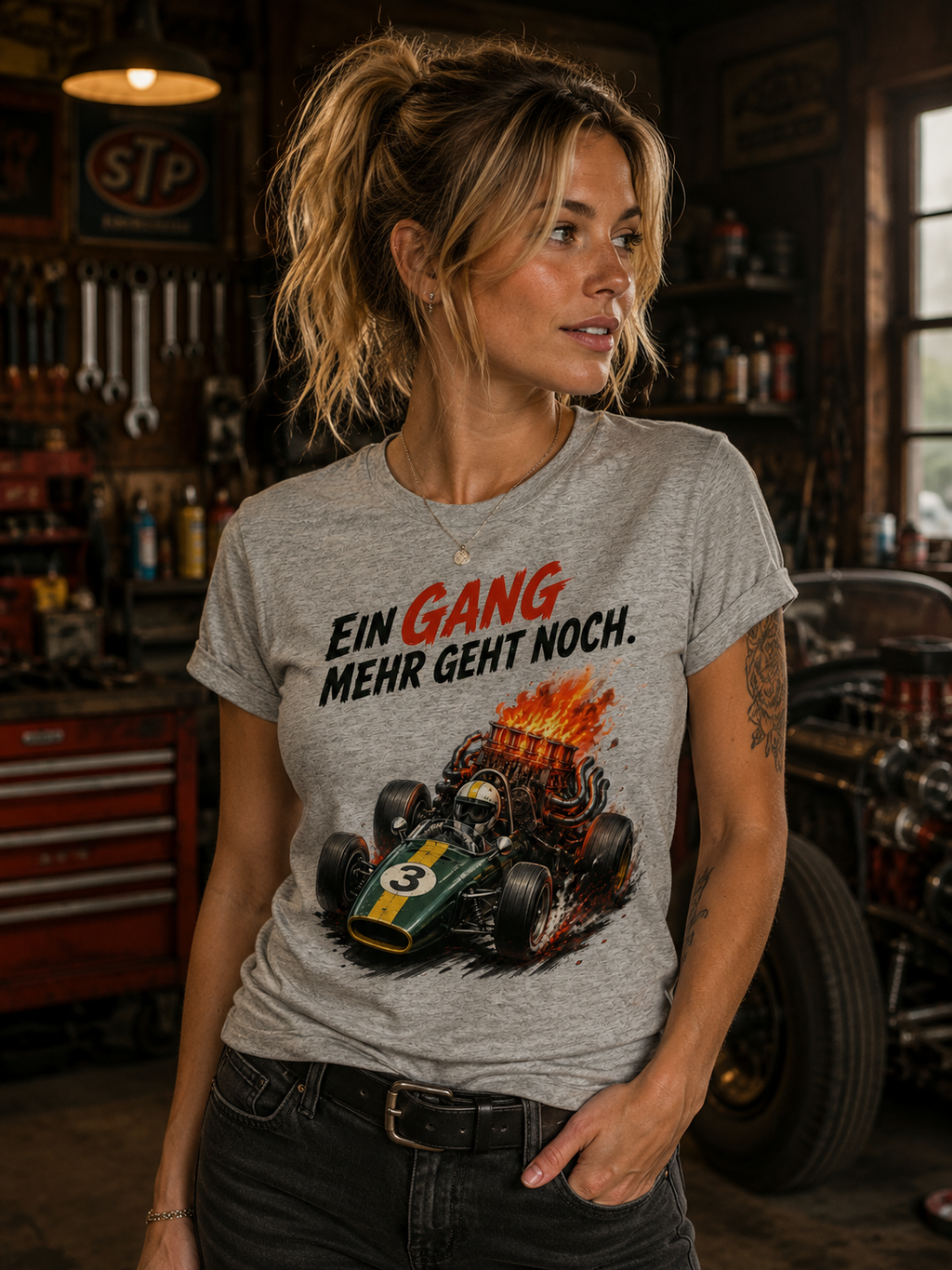 Ein Gang mehr - Heavy Cotton T-Shirt