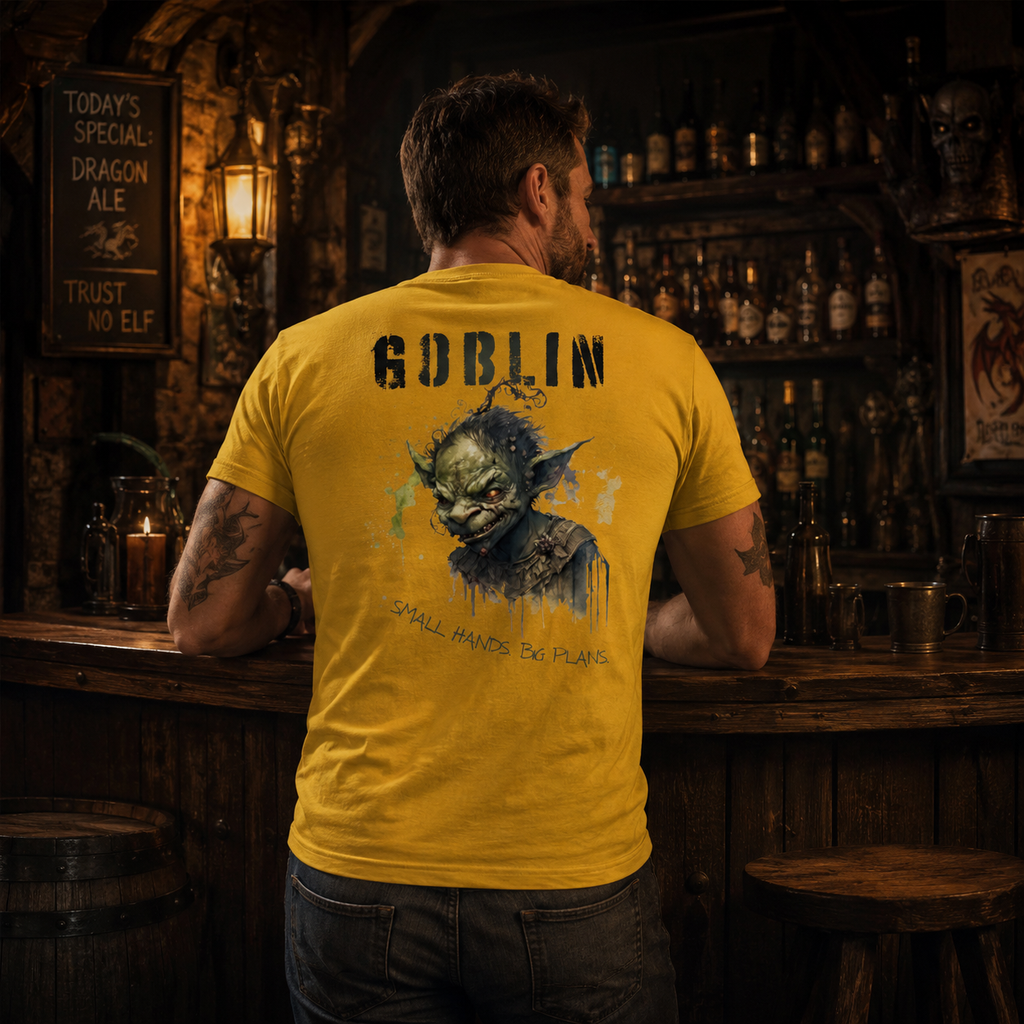 Goblin – Small Hands. Big Plans. - Heavy Cotton T-Shirt